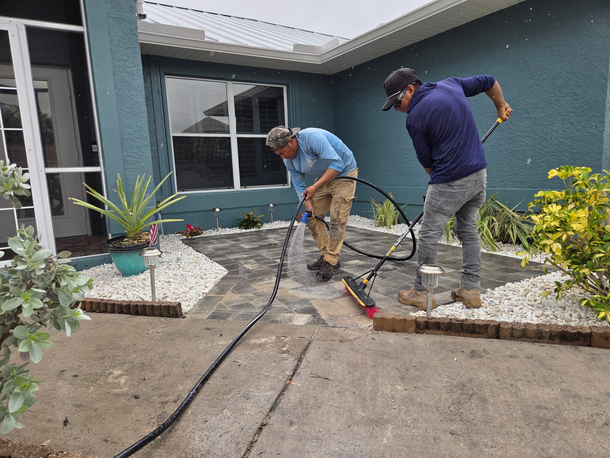Hardscape and landscape project Fort Myers